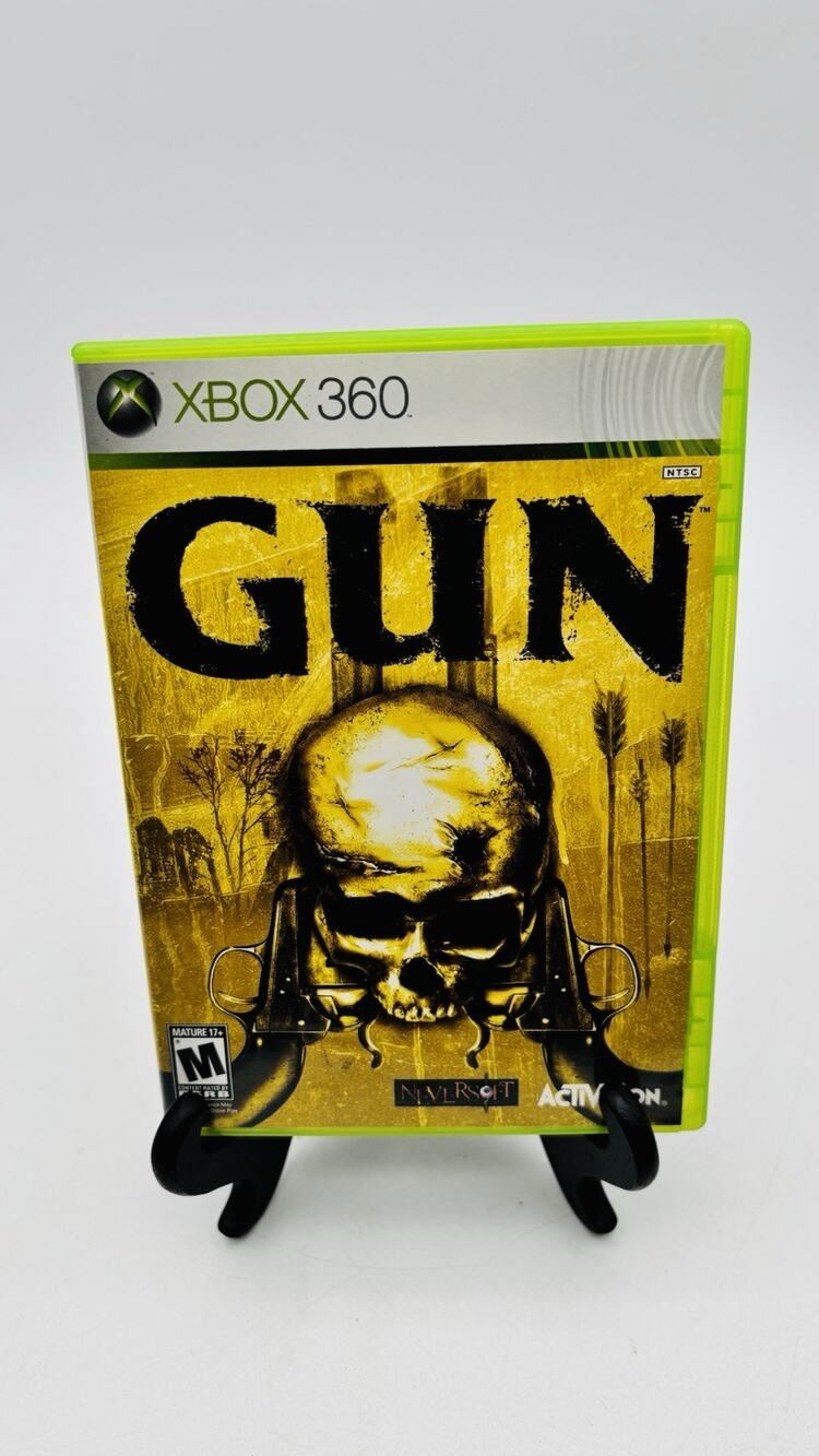 Gun Xbox 360 Microsoft 2005 CIB Complete Manual Tested Works VG Condition